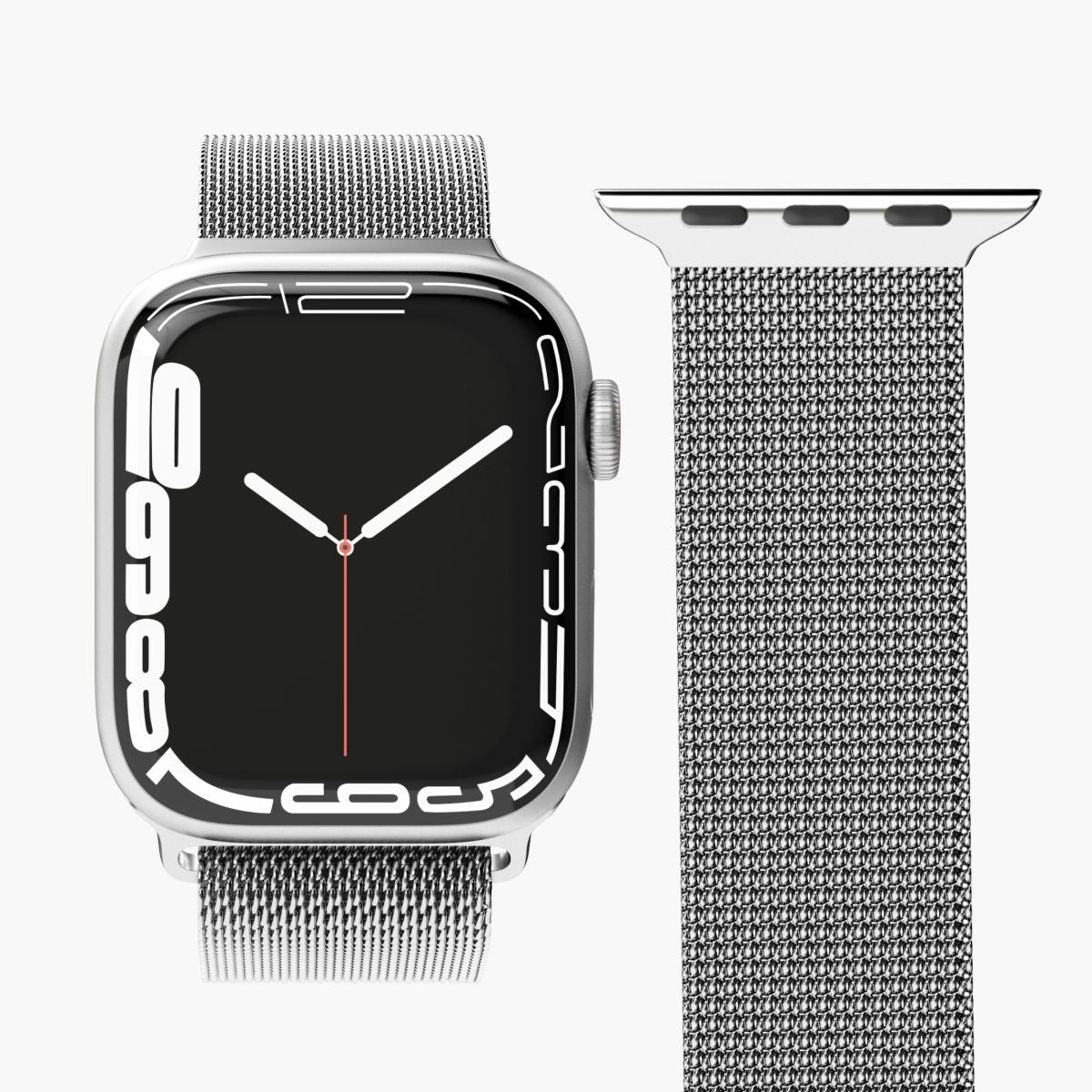Vonmählen Milanese Loop, Silber, 40–42 mm, für Apple Watch 38 mm, 40 mm, 41 mm