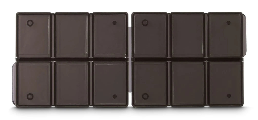 Hama Speicherkarten-Box – für 12 SD-Karten – Polypropylen – Schwarz/Transparent