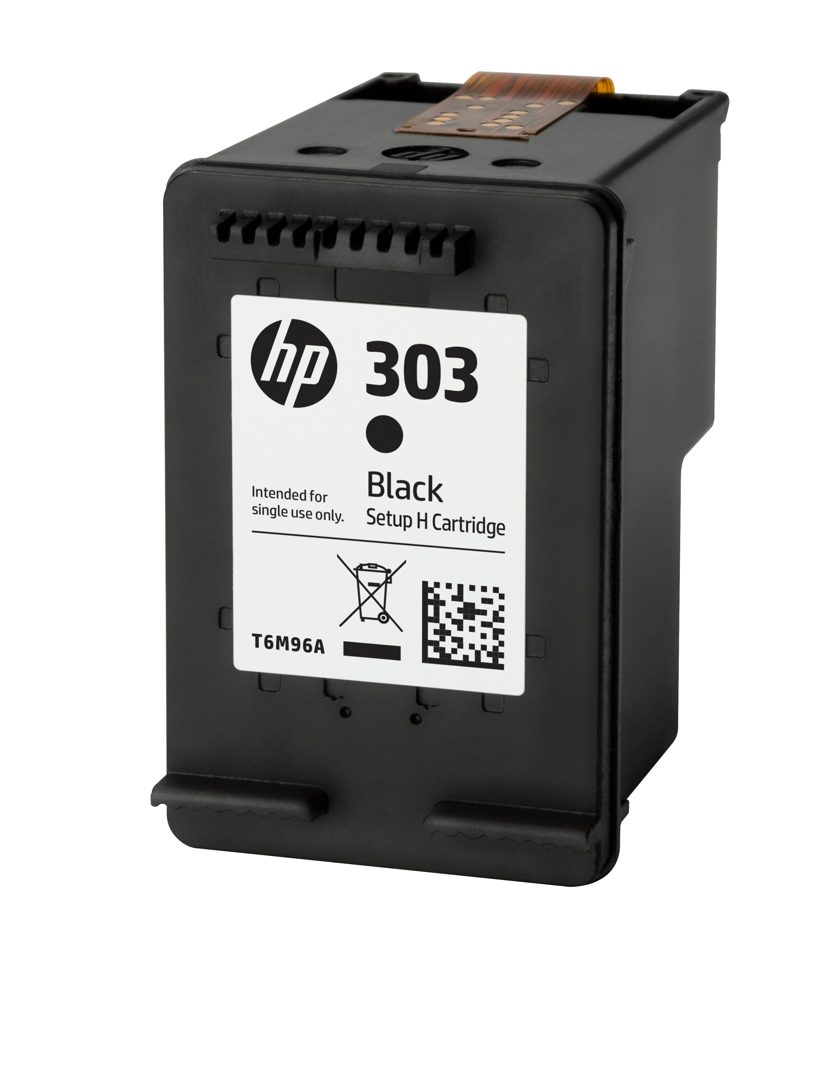 HP 303 Schwarz Tintenpatrone (Original) – 200 Seiten – für HP Envy/Envy Photo/Tango X – T6N02AE