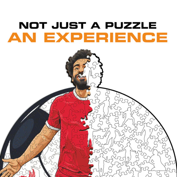 Iconic Puzzles Puzzle Liverpool FC, Mo Salah – 270 Teile – 30 × 42 cm – ab 10 J. – Holz, mehrfarbig – FSC