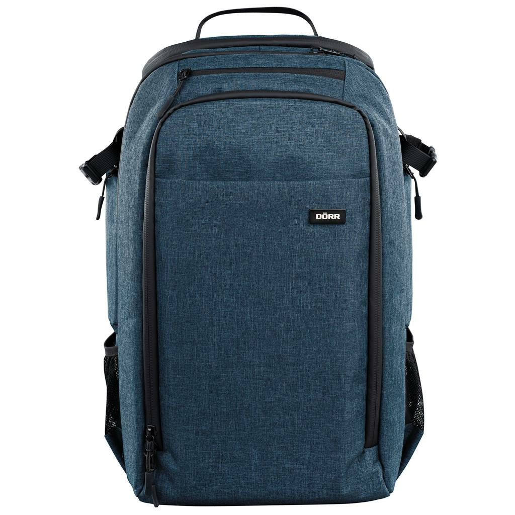 Dörr Prag Pro Fotorucksack – Polyester, 20 l, 3 Objektive, Innenmaße 150 × 290 × 460 mm – für DSLR – Blau