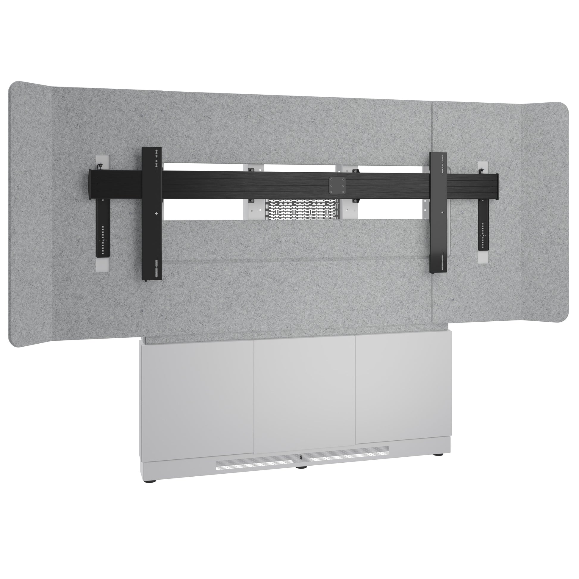 Middle Atlantic Wandlift (bodenstehend) – 66–105" – bis 102 kg, höhenverstellbar, für 1 Display