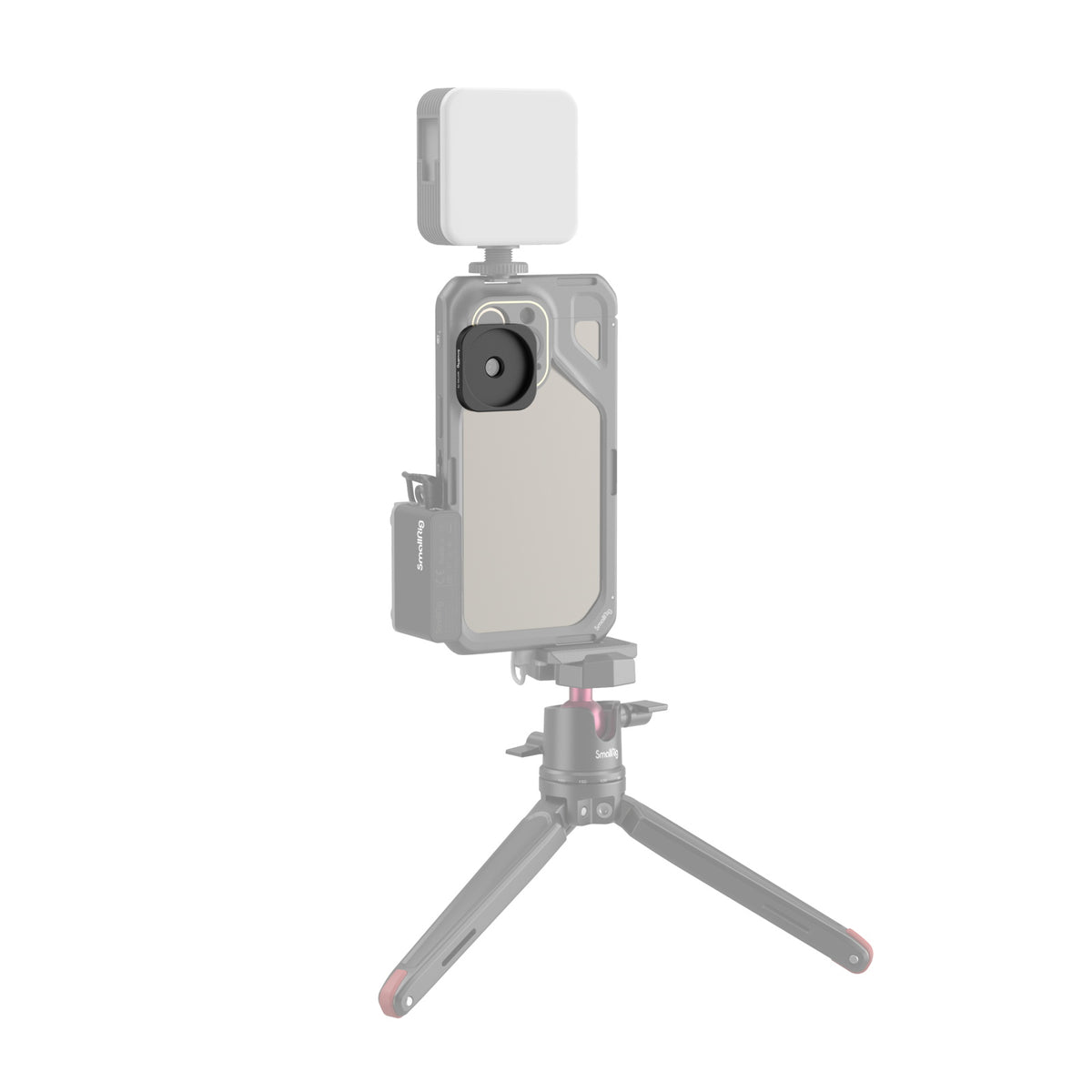 SmallRig Gewindelinsen-Adapterring – Adapter – Aluminium – für iPhone 11/12–15 Serie Cage – Schwarz