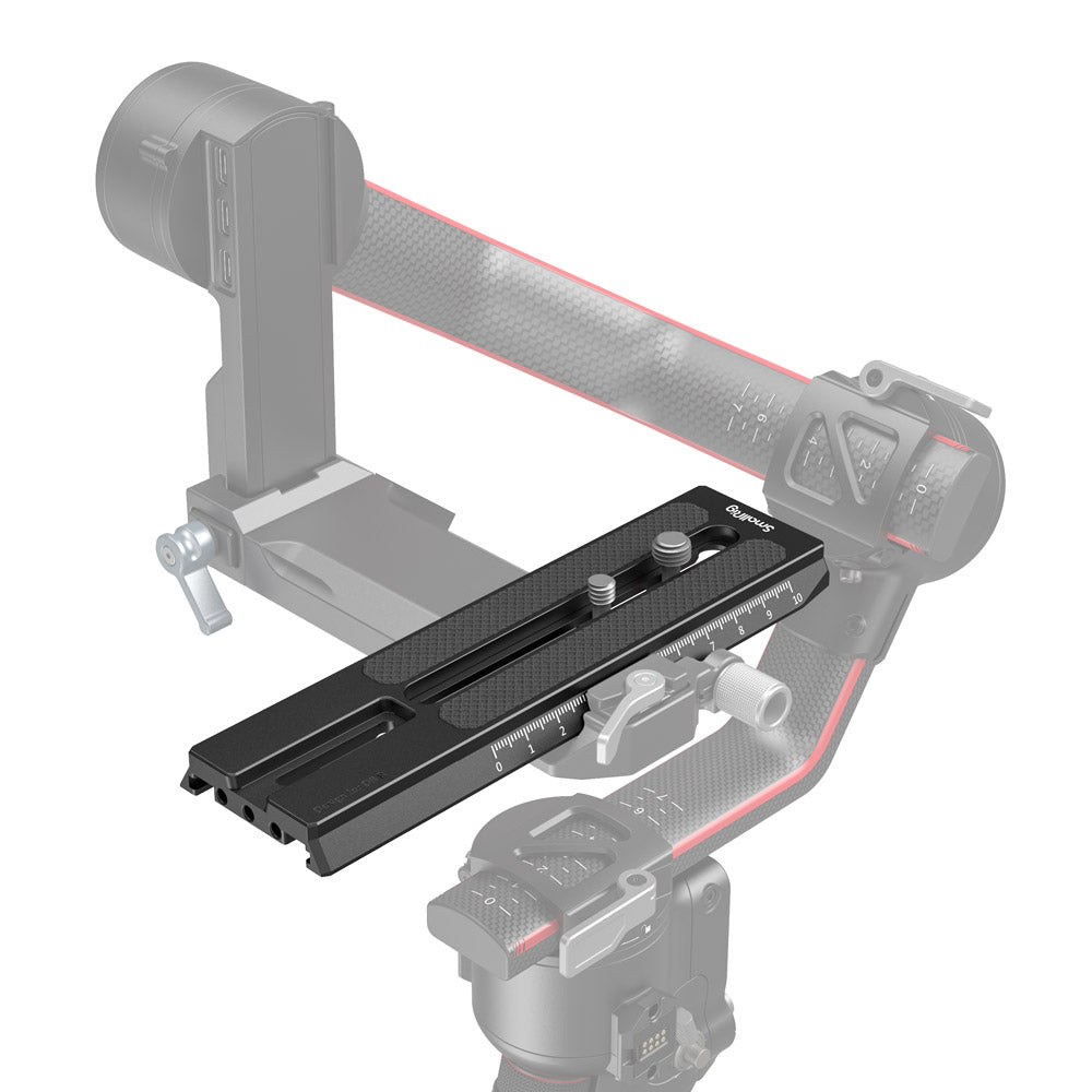 SmallRig Erweiterungsplatte 3031B – 168 × 49,5 × 12 mm, Aluminiumlegierung – für RS 2, Ronin-S, RS 3 und andere