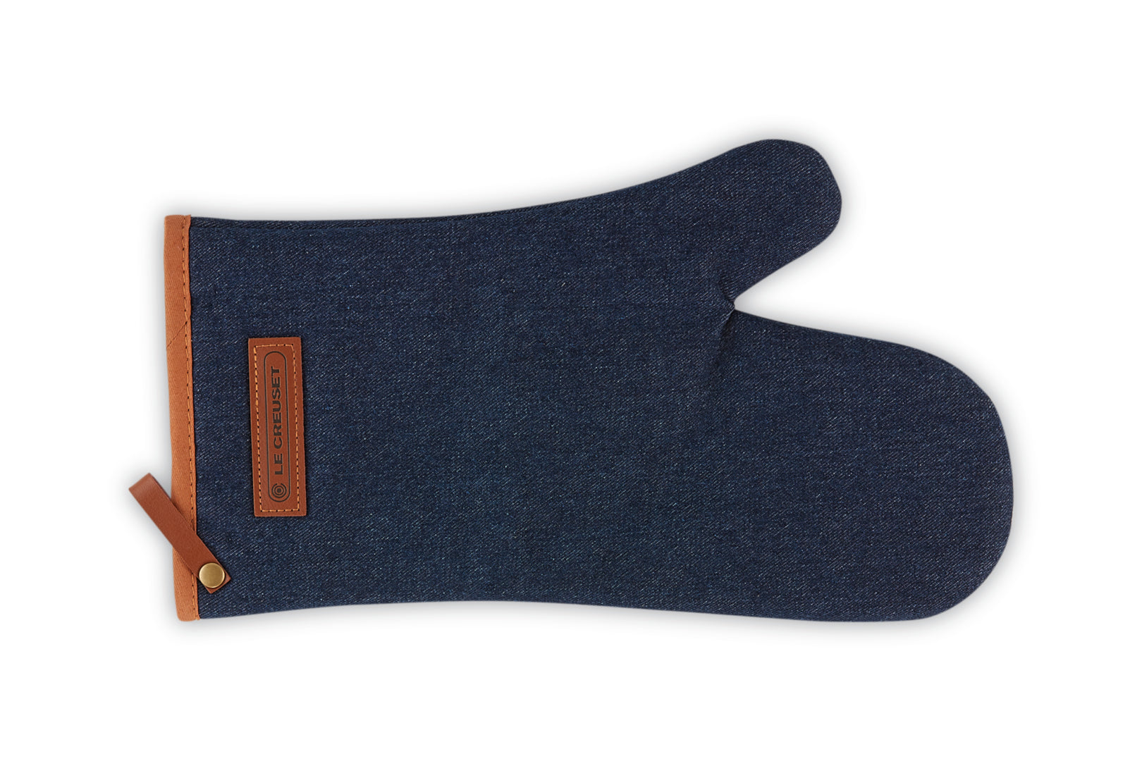 Le Creuset Ofenhandschuhe, 18 × 31,8 × 1 cm, Baumwolle, Blau/Braun