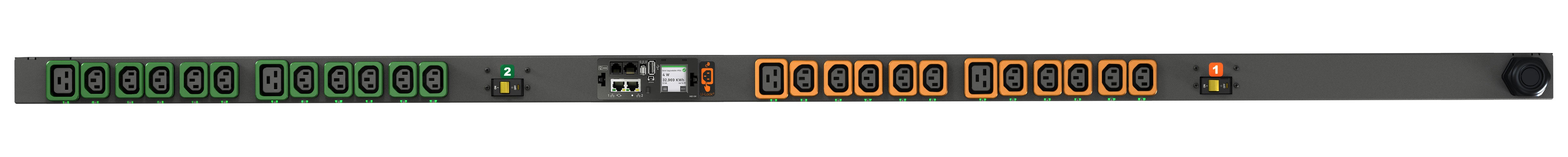 Vertiv Geist VP5G30A7 – Rack-PDU Überwacht, 20× IEC C13 + 4× IEC C19, 32 A, IEC 60309 Stecker, 0U Vertikal, 7