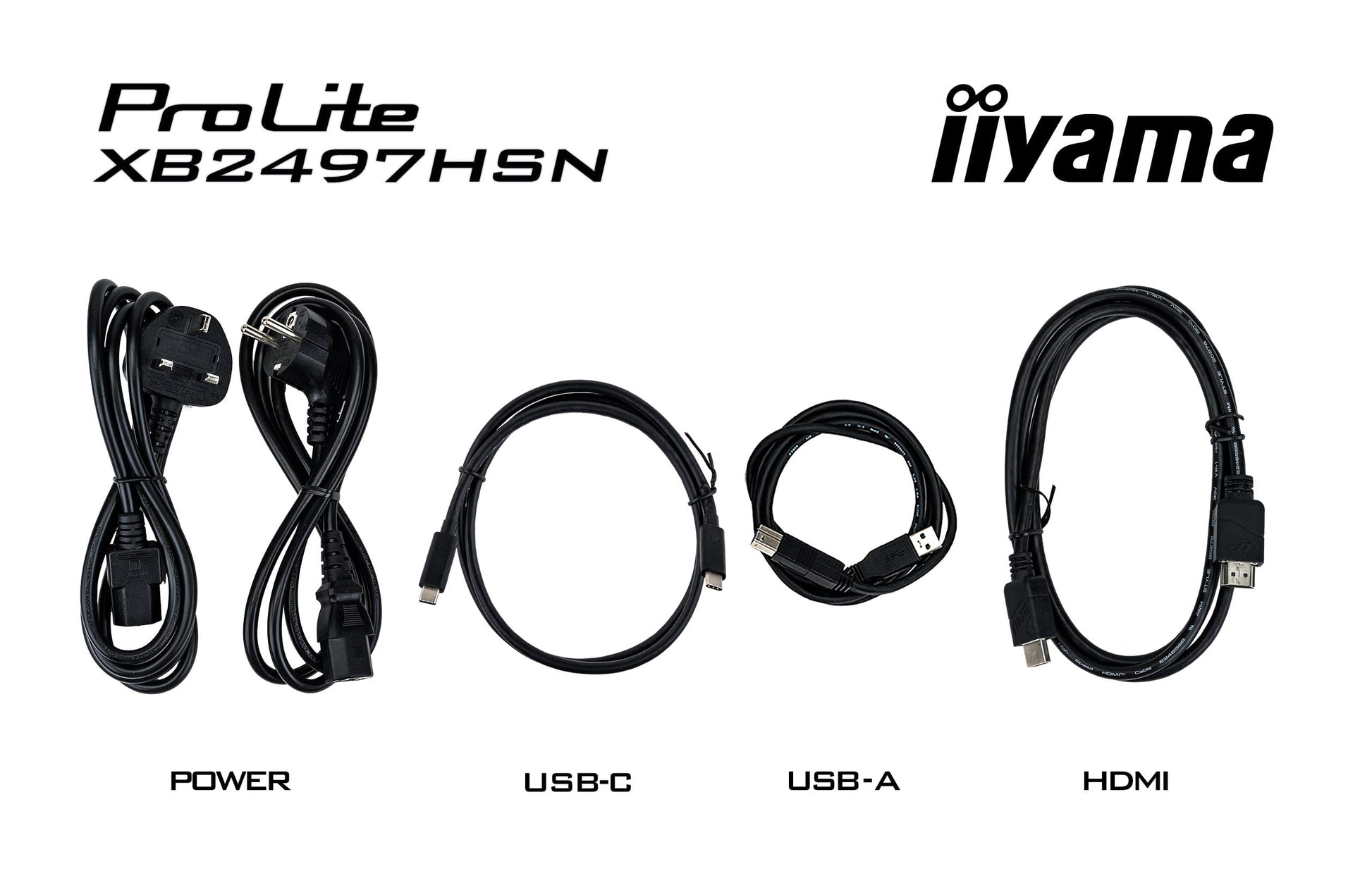 iiyama XB2497HSN-B1 – 23,8", 1920 × 1080 (Full HD), IPS, 100 Hz, USB-C 65 W, LAN