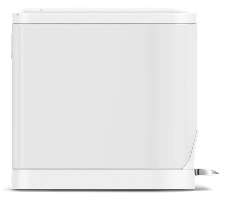 Simplehuman Treteimer CW2042 – 10 l – Stahl, Oval – Weiss