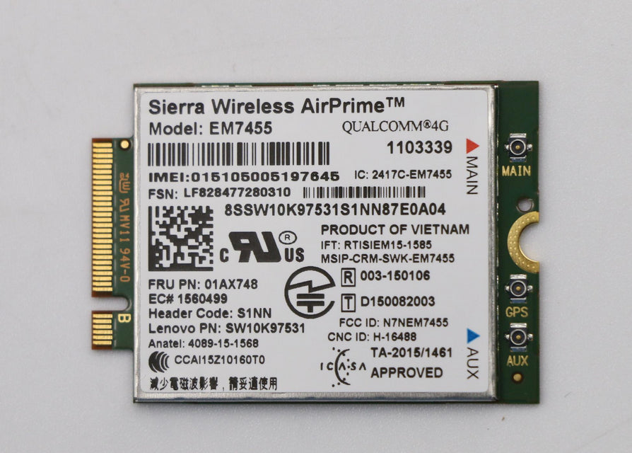 Lenovo 01AX748 WWAN Karte für ThinkPad – FRU01AX748