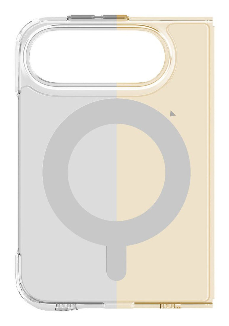 Cellularline Spin Mag Backcover – für Apple iPhone 18 Duo, MagSafe, mit Ständer, Kunststoff, Transparent