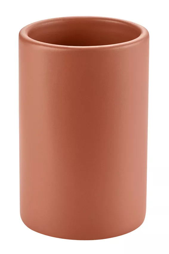 Diaqua Zahnputzbecher Zylo – Keramik, matt, Ø7,2×11 cm, Terracotta