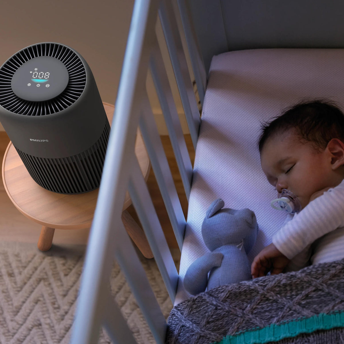 Philips Luftreiniger PureProtect AC0951/13 – CADR 250 m³/h, bis 65 m², WLAN, App-Steuerung, 49 dB
