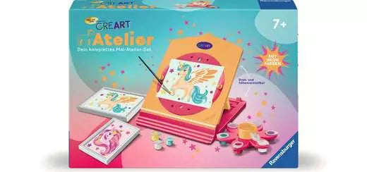 Ravensburger CreArt Neon Atelier – Bastelset – Einhorn – 40 × 34 × 24 cm – ab 7 Jahren