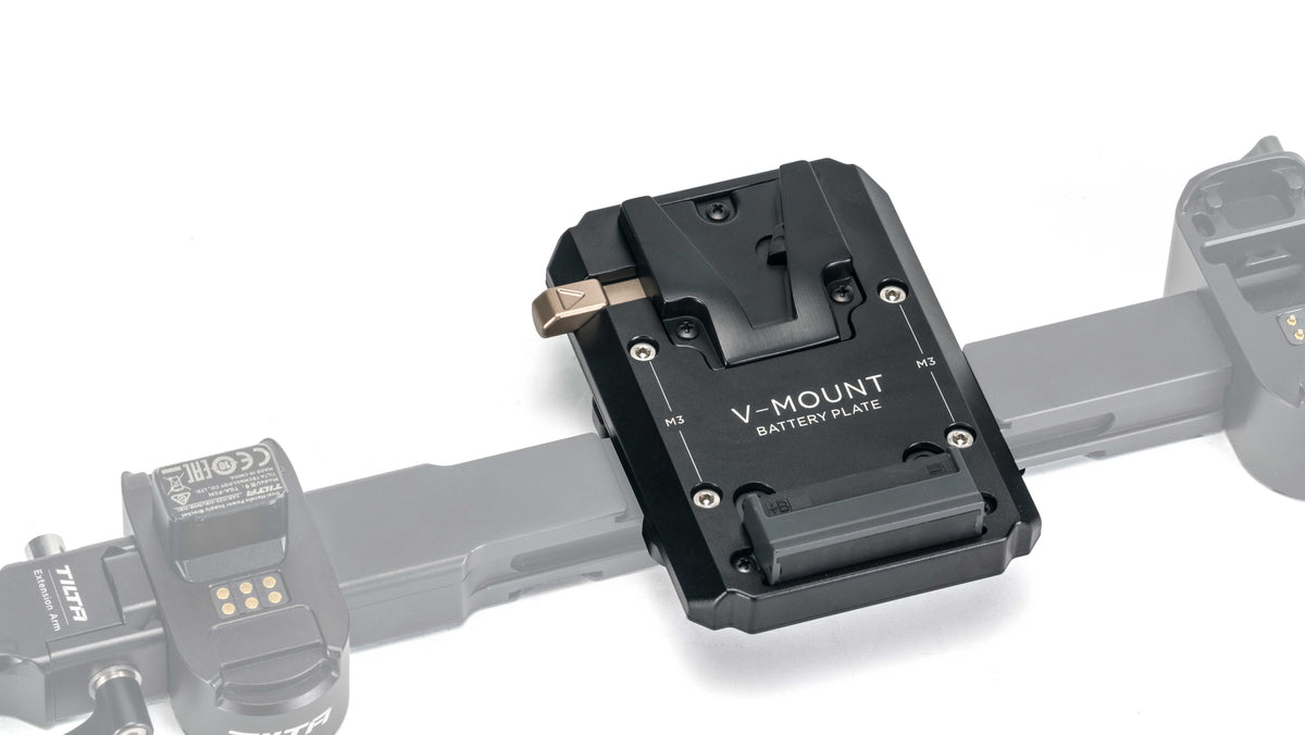 Tilta TGA-DHB-V V-Mount Batterie-Platte – Aluminium/Stahl, 210 g – Schwarz
