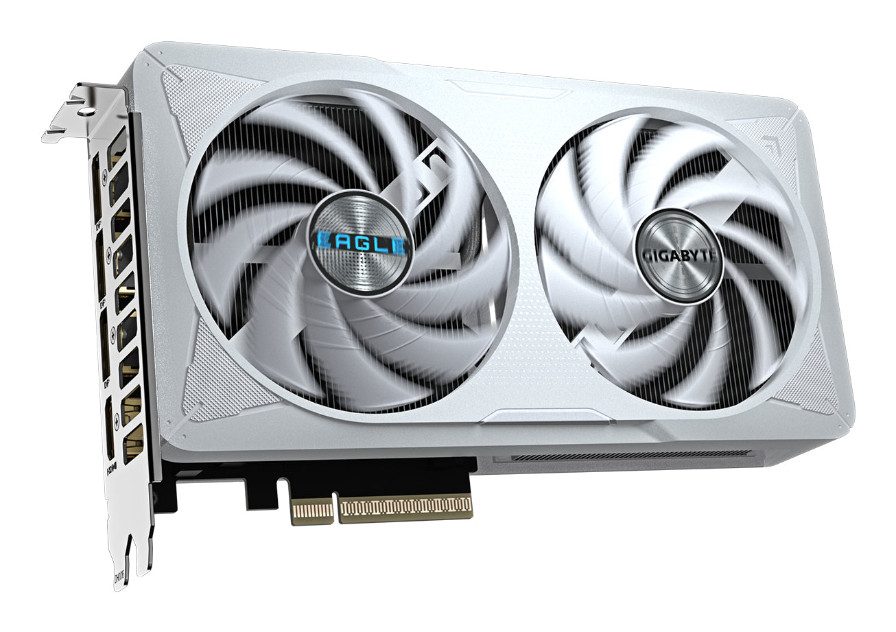 GIGABYTE GeForce RTX 5060 EAGLE OC ICE 8G – 8 GB GDDR7, PCIe 5.0, 3×DisplayPort, 1×HDMI, 109 W