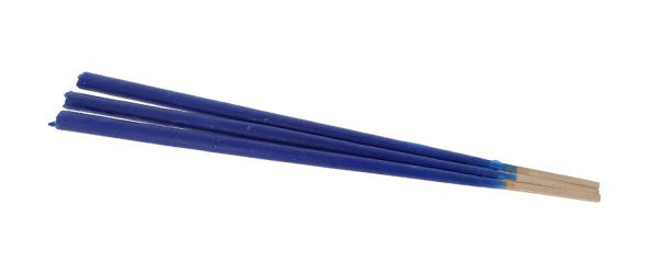 Balthasar Dekorative Aussen Wachsfackel – Ø 8,5 cm – Brenndauer 2 h – Dunkelblau – Holz