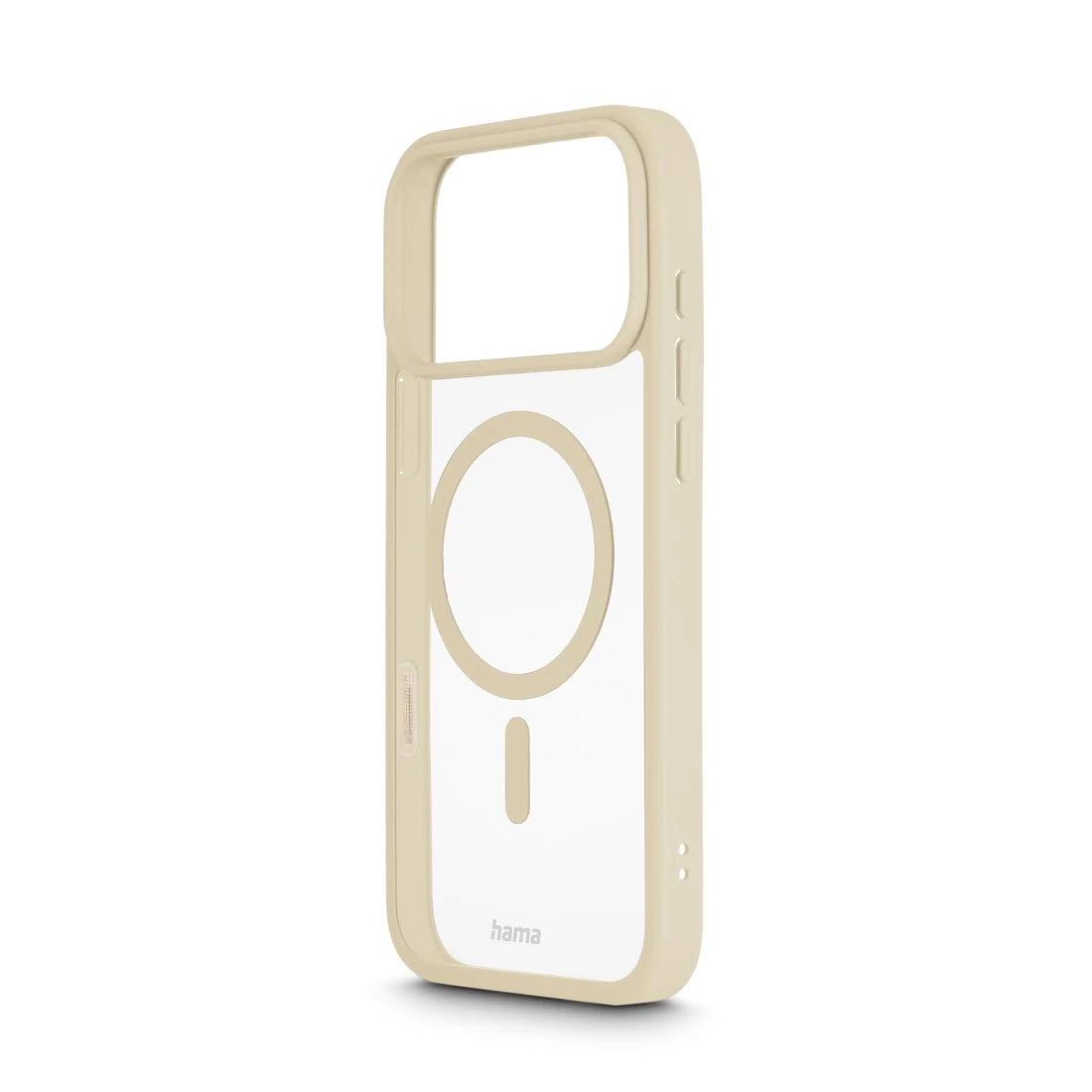 Hama Frame Protect – Backcover – für Apple iPhone 17 Pro Max, MagSafe, PC+TPU, Beige