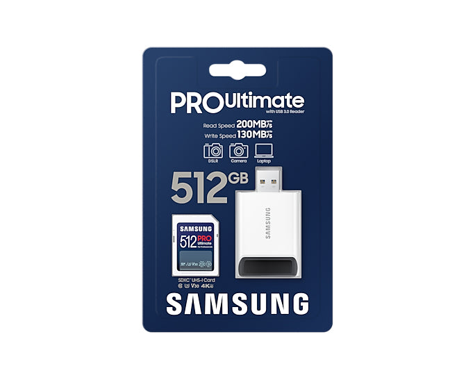 Samsung MB-SY512SB/WW SDXC 512 GB – UHS-I, U3, V30, 200/130 MB/s