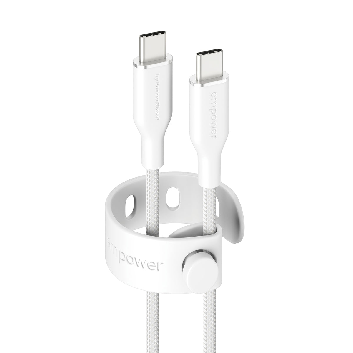 PanzerGlass USB-C auf USB-C Kabel – USB 2.0 (480 Mbit/s) – 1,2 m – PD 60 W – Silber
