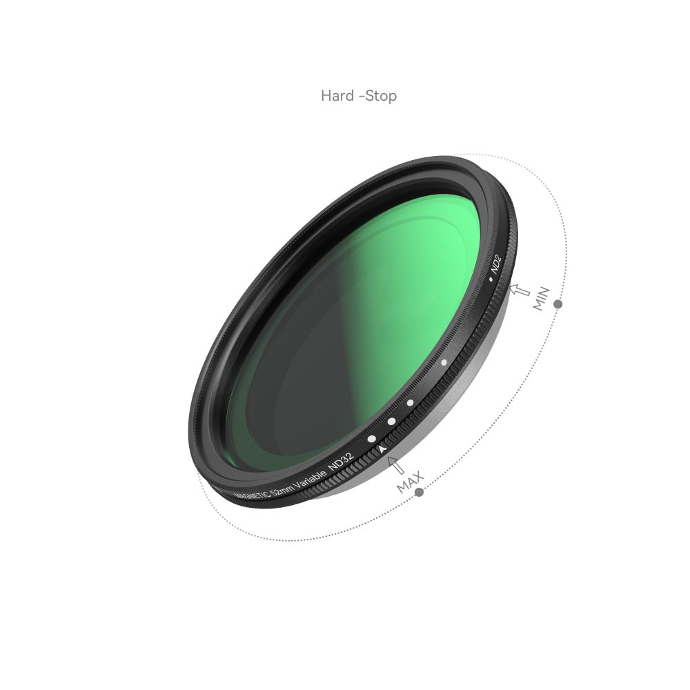 SmallRig MagEase VND-Filter-Kit 52 mm – ND2–ND32 (1–5 Stopp) – Magnetisch – Schwarz – 1er-Pack