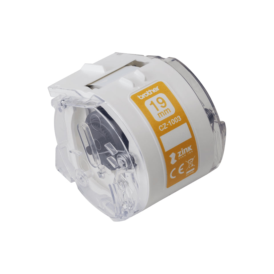 Brother CZ-1003 – Endlos-Etiketten 19 mm × 5 m – Weiss – Thermodirekt