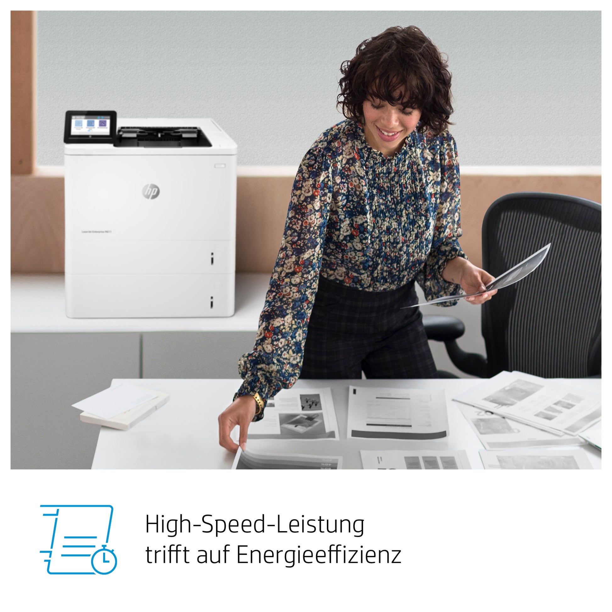HP LaserJet Enterprise M611DN – A4, S/W, 61 S./Min.