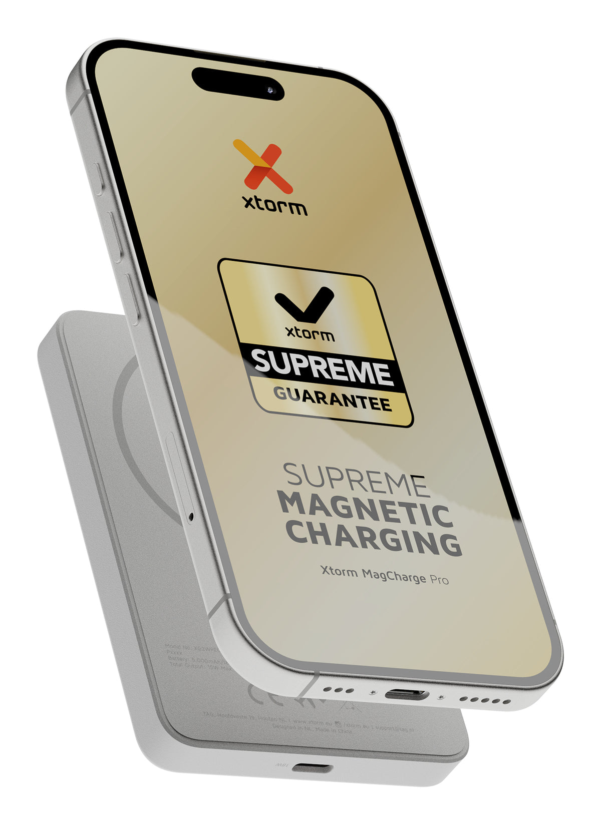 Xtorm Go2 MagSafe Powerbank 5'000 mAh – 18 W PD, 1× USB-C, weiss