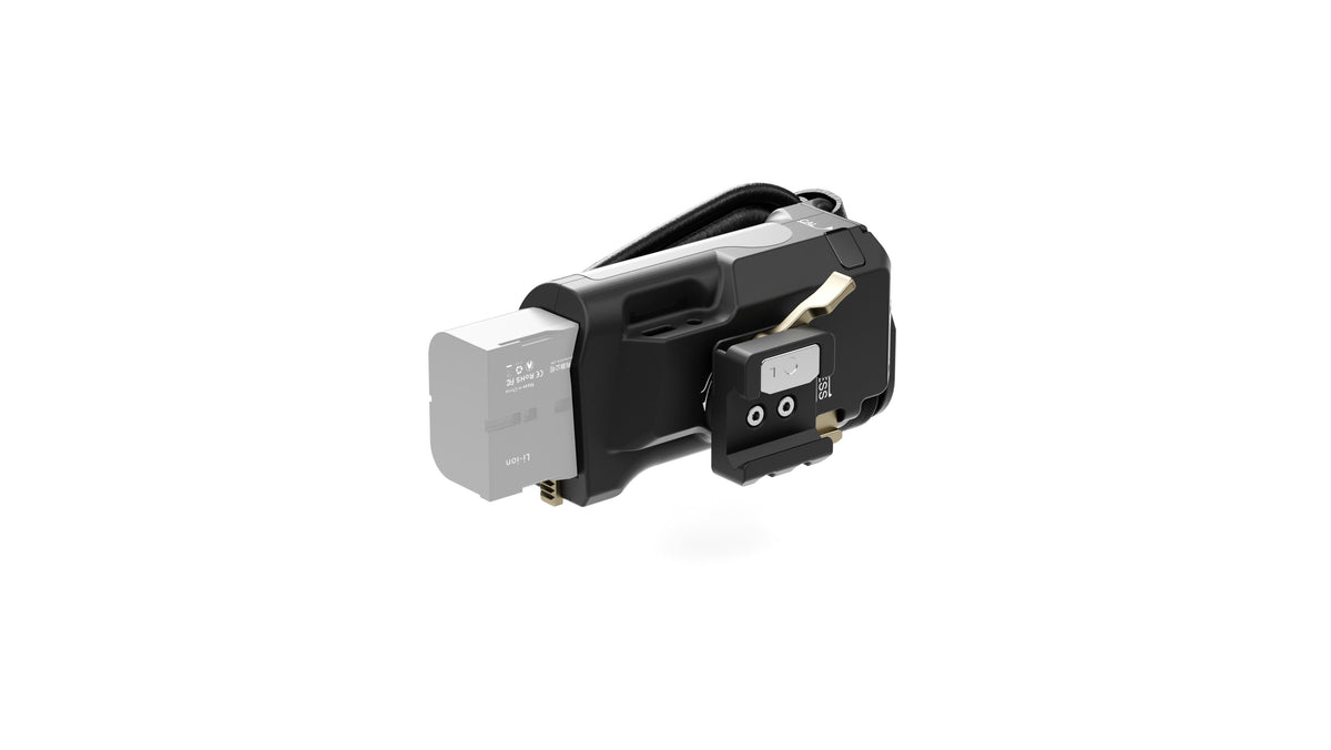 Tilta TA-LFH4-57-B Linker Seiten Advanced Focus Handle Griff – für BMPCC 6K Pro, RED Komodo, Canon C70 und andere – Schwarz