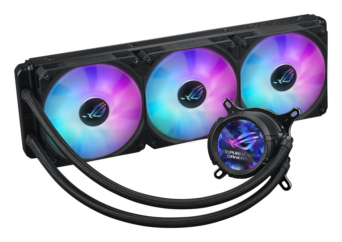 ASUS ROG STRIX LC III 360 – AIO-Kühler – 360 mm Radiator, 3×120 mm, LCD, ARGB, Schwarz, für LGA 1700, AM5