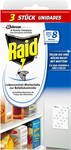Raid Insektenfalle Essentials – weiss – für Motten – 3 Stk.