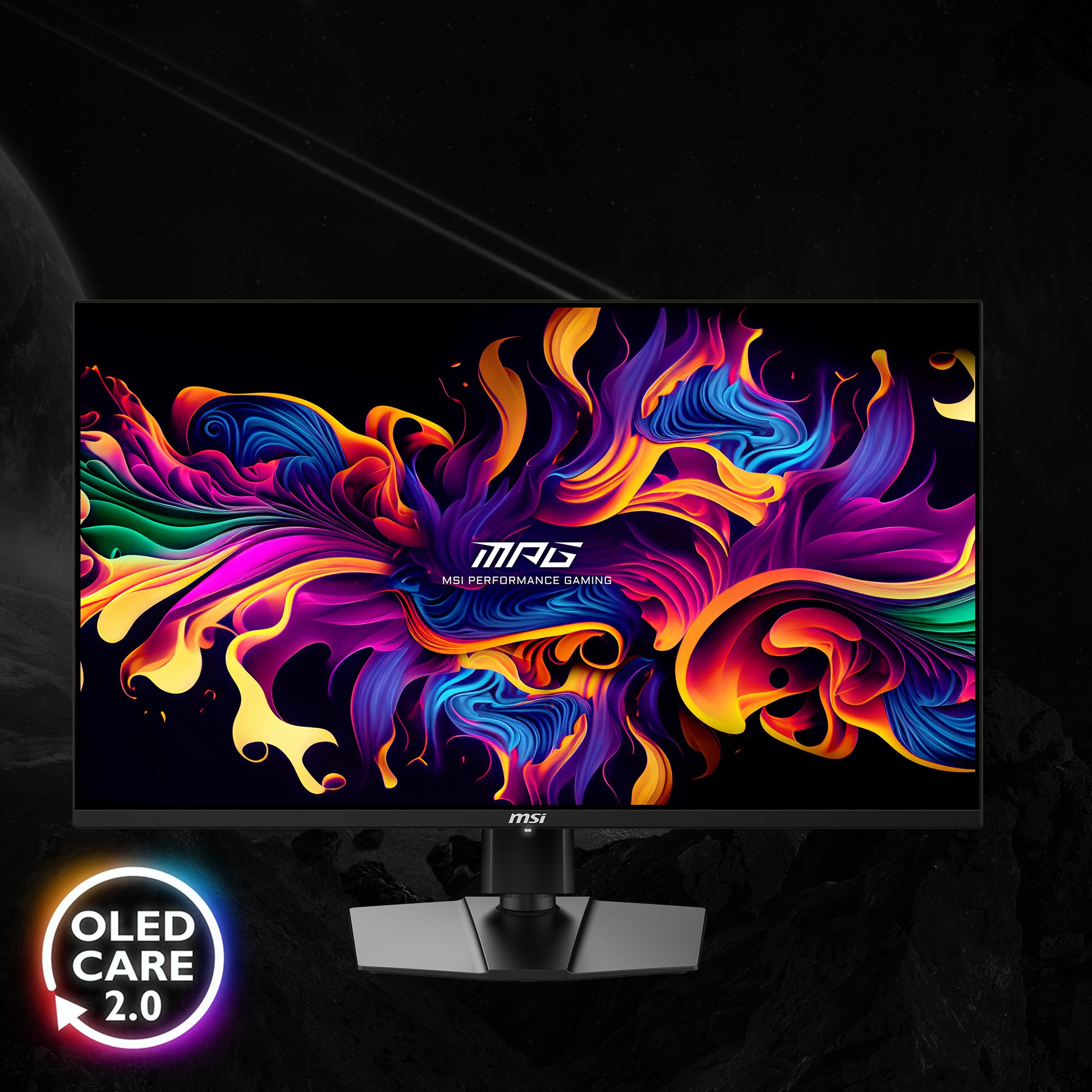 MSI MPG 321URXDE – Monitor, 31,5", 3840 × 2160 (UHD 4K), OLED, 240 Hz, 250 cd/m², Adaptive Sync, Schwarz
