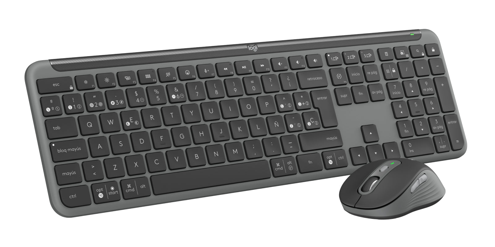 Logitech SLIM COMBO MK950 – Tastatur, Graphit
