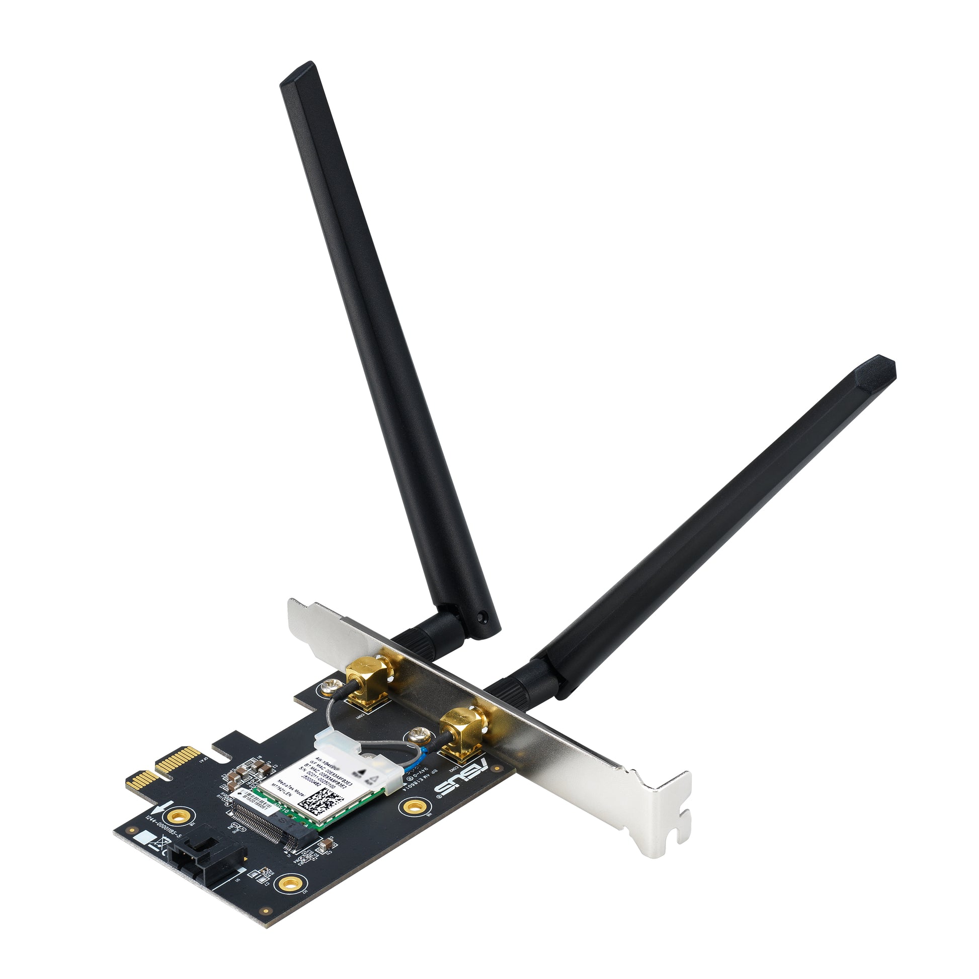 ASUS PCE-BE6500 – WLAN-Karte (Wi-Fi 7), Tri-Band (2,4/5/6 GHz), 2882 Mbit/s, PCI Express, Bluetooth 5.4, für P