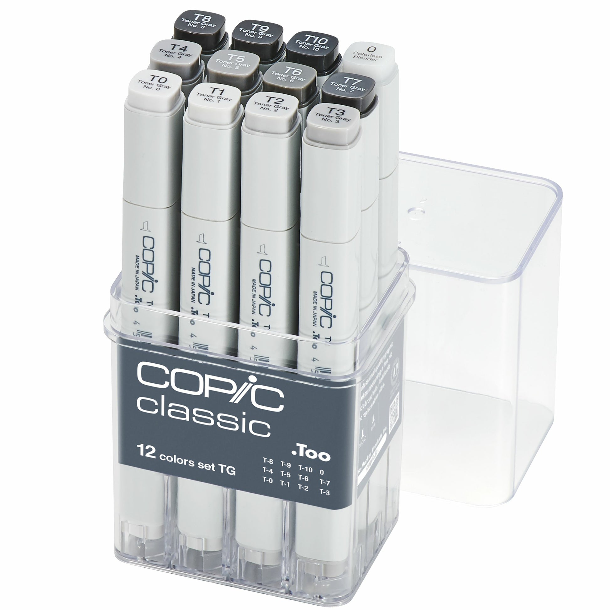 Copic Permanent Marker – Grau, 12er-Set