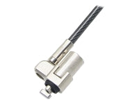 DICOTA Kabelschloss (T-Lock) mit Schlüssel, 2 m – für Laptop – Schwarz