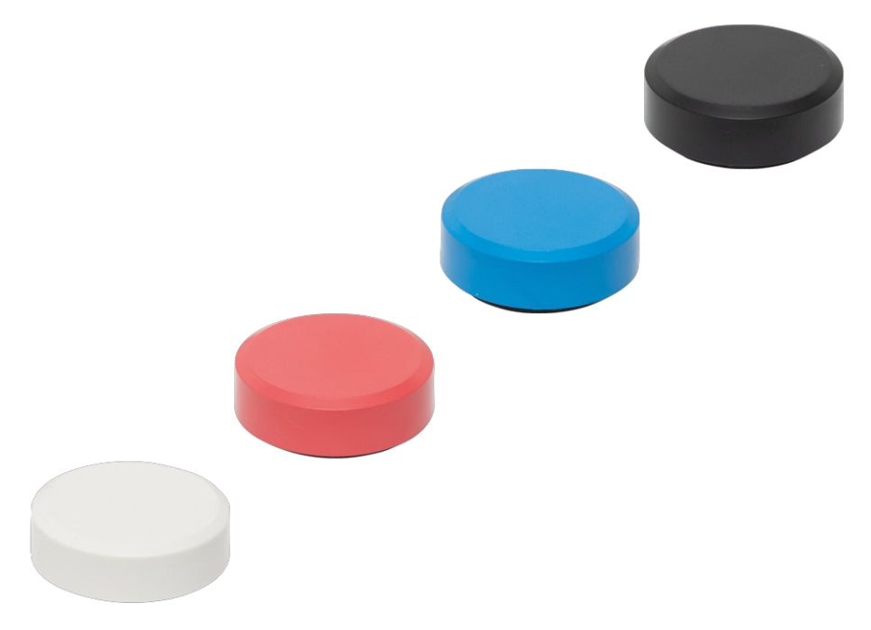 MAULpro Recycling Facettenrand-Tafelmagnete – Ø 29 × 11 mm, mehrfarbig, Haftkraft 0,6 kg, 20 Stk.