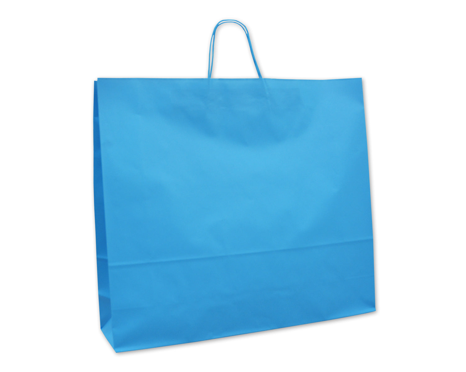 Elco Tragetasche – Kraftpapier 100 g/m², türkis – 550 × 150 × 490 mm – 25 Stk.