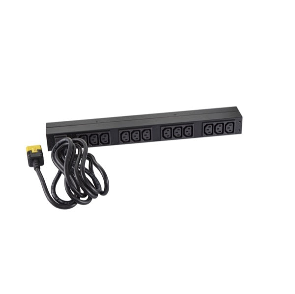 APC Basic PDU Rack, Einphasig 3680 W – C13×12, Eingang IEC C20, 16 A 208/230 V, 2,5 m – schwarz