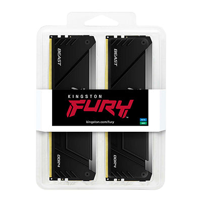 Kingston Technology Kingston FURY Beast – Arbeitsspeicher – 16 GB DDR4 2666 MT/s, CL16, 2×8 GB, 288-Pin DIMM, RGB