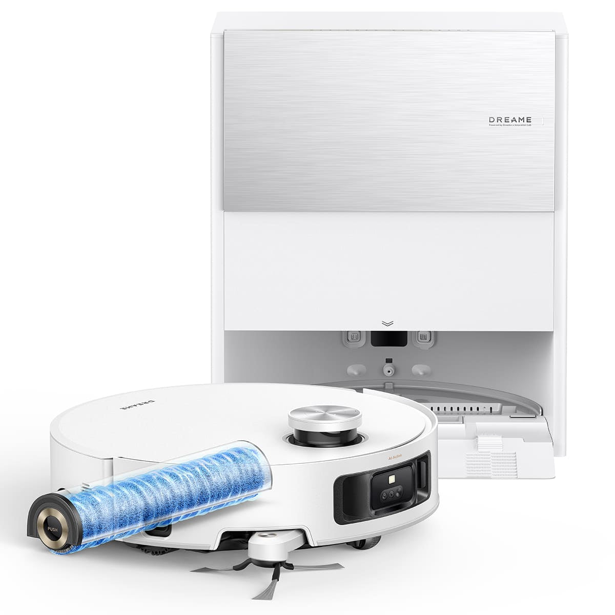 Dreame Saugroboter Aqua 10 RLH31CE-WH, mit Absaugstation, mit Wischfunktion – 30000 Pa, 196 min, Höhe 120 mm