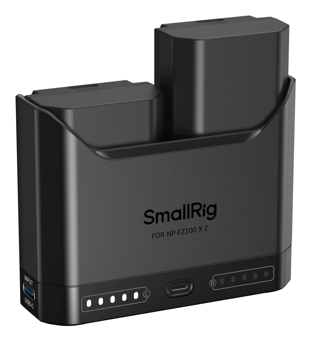 SmallRig 5483 Akkulader – für Sony NP-FZ100 – 2-fach, USB