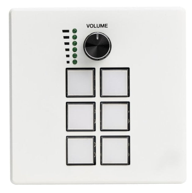 Lindy Bedienpanel 32306 – 6 Tasten, Drehregler, PoE, USB-C, Weiss