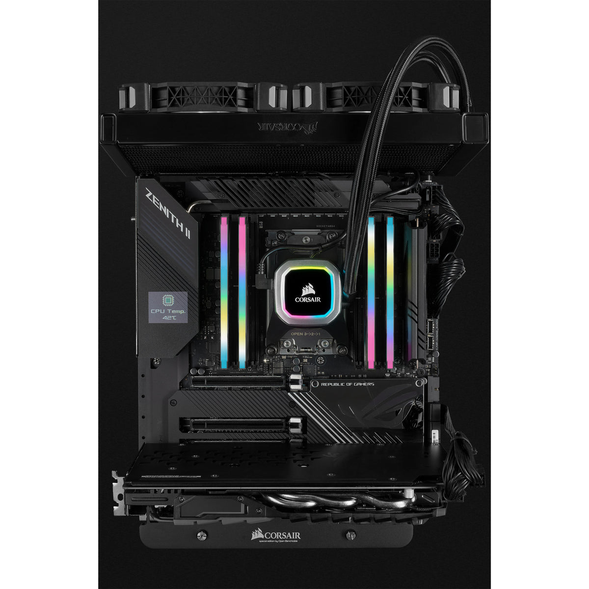 Corsair Vengeance RGB Pro – DDR4 Arbeitsspeicher – 32 GB (2×16 GB), 3200 MHz, CL16, RGB, 288-Pin DIMM