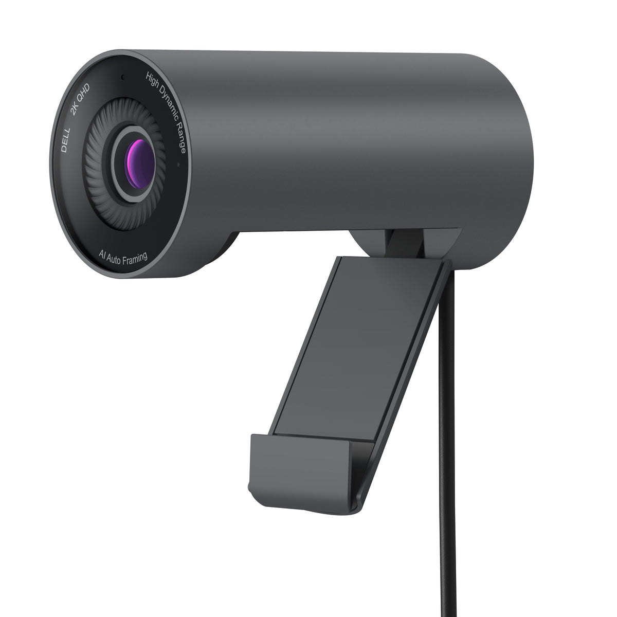 DELL WB5023 Webcam – 2K, 60 fps, Autofokus, USB 2.0, Sichtschutz – Schwarz