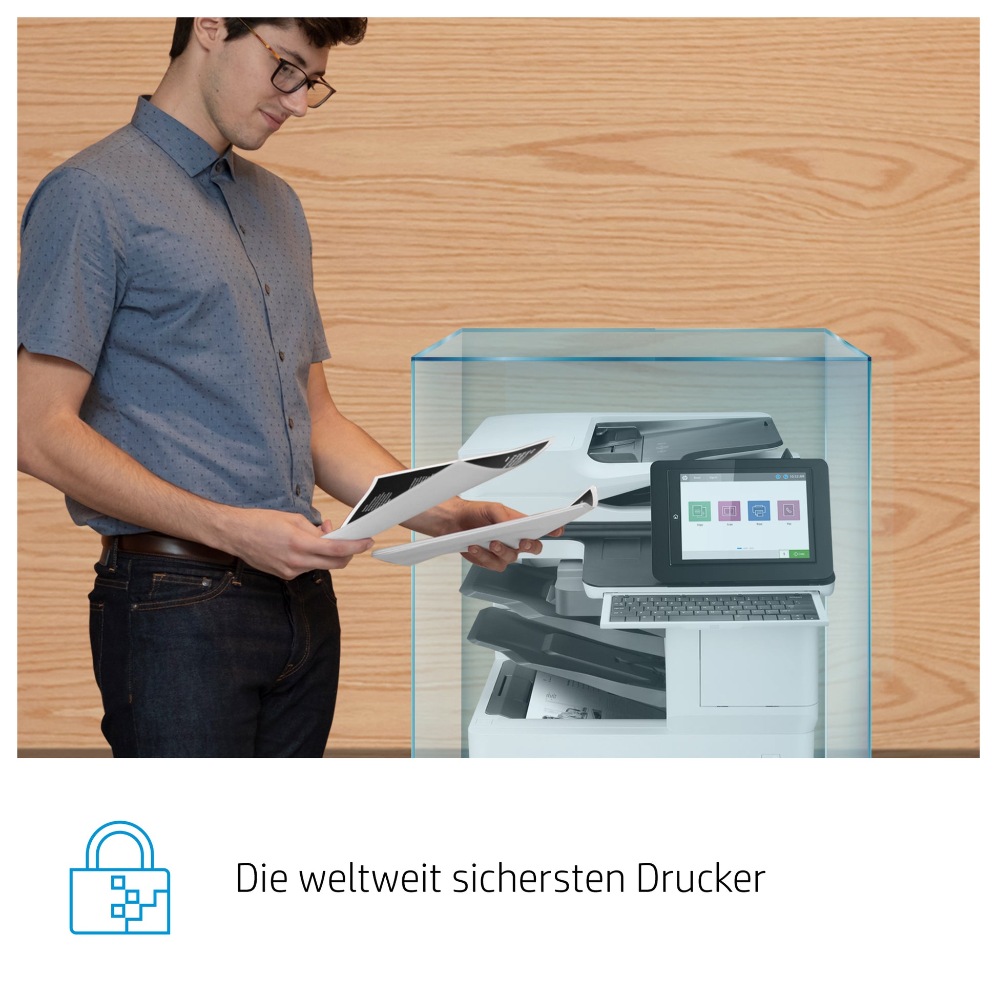 HP LaserJet Enterprise Flow MFP M635z – SW-Laser-Multifunktionsdrucker, A4, 4-in-1, Duplex, ADF, WLAN/LAN