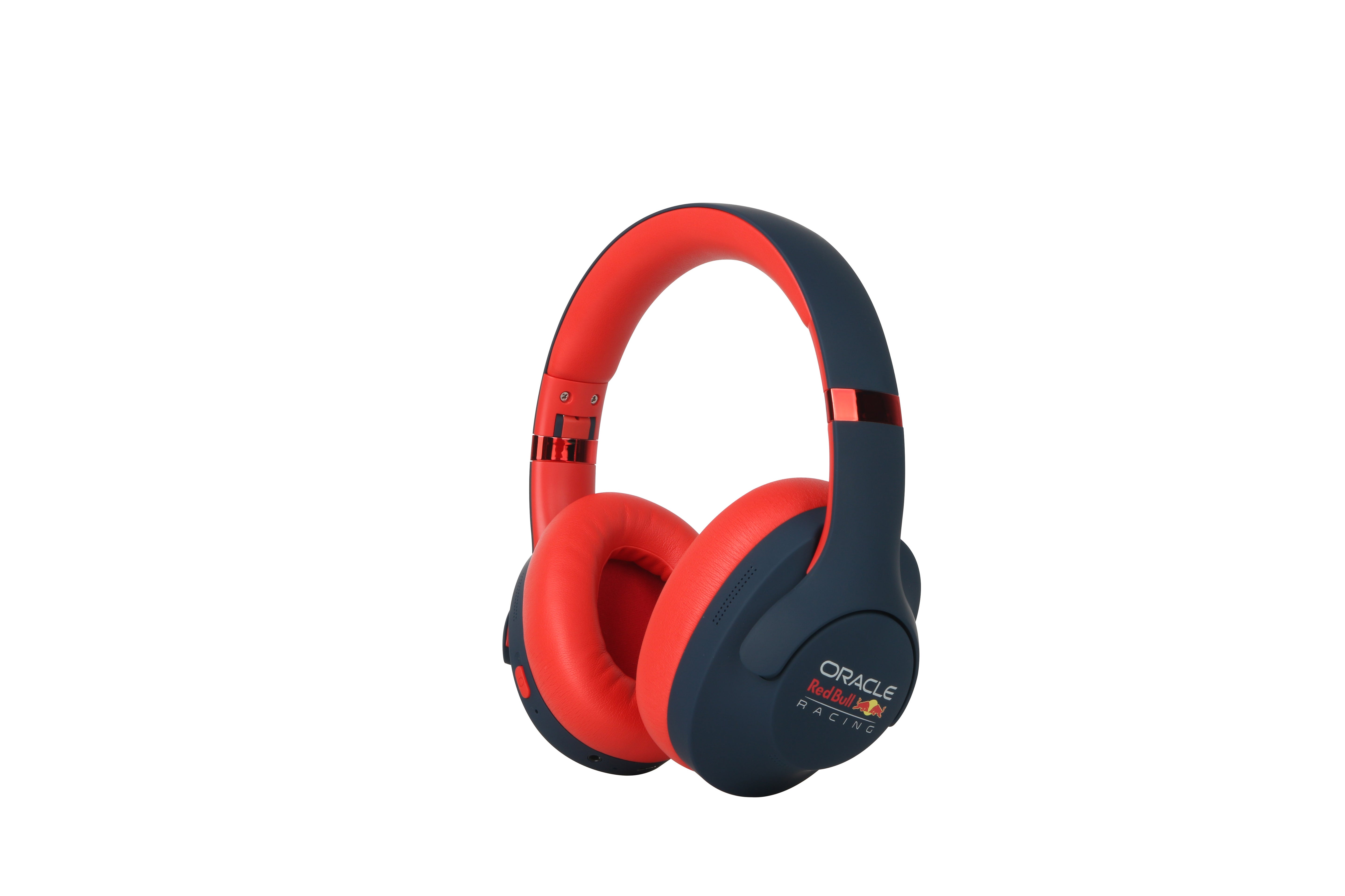 Red Bull Racing Oracle Red Bull Racing RB-HP130 Over-Ear Kopfhörer – BT, USB-C, für Android, iOS, Dunkelblau/Rot, BT 5.3