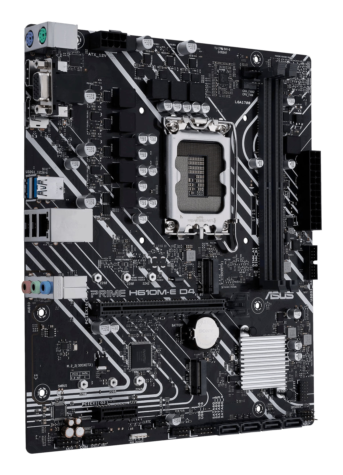 ASUS PRIME H610M-E D4-CSM – Mainboard – LGA 1700, Intel H610, mATX, DDR4