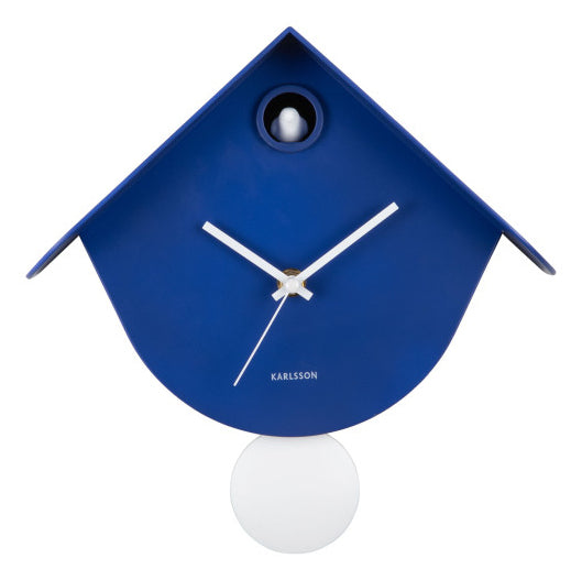 Karlsson Wanduhr – Analog, 25,5 × 25,8 cm, Blau, Kunststoff