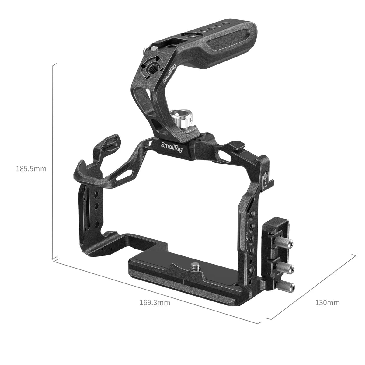 SmallRig 5503 Kamera-Cage – für Panasonic LUMIX S1R II, LUMIX S1 II, LUMIX S1 IIE – Schwarz
