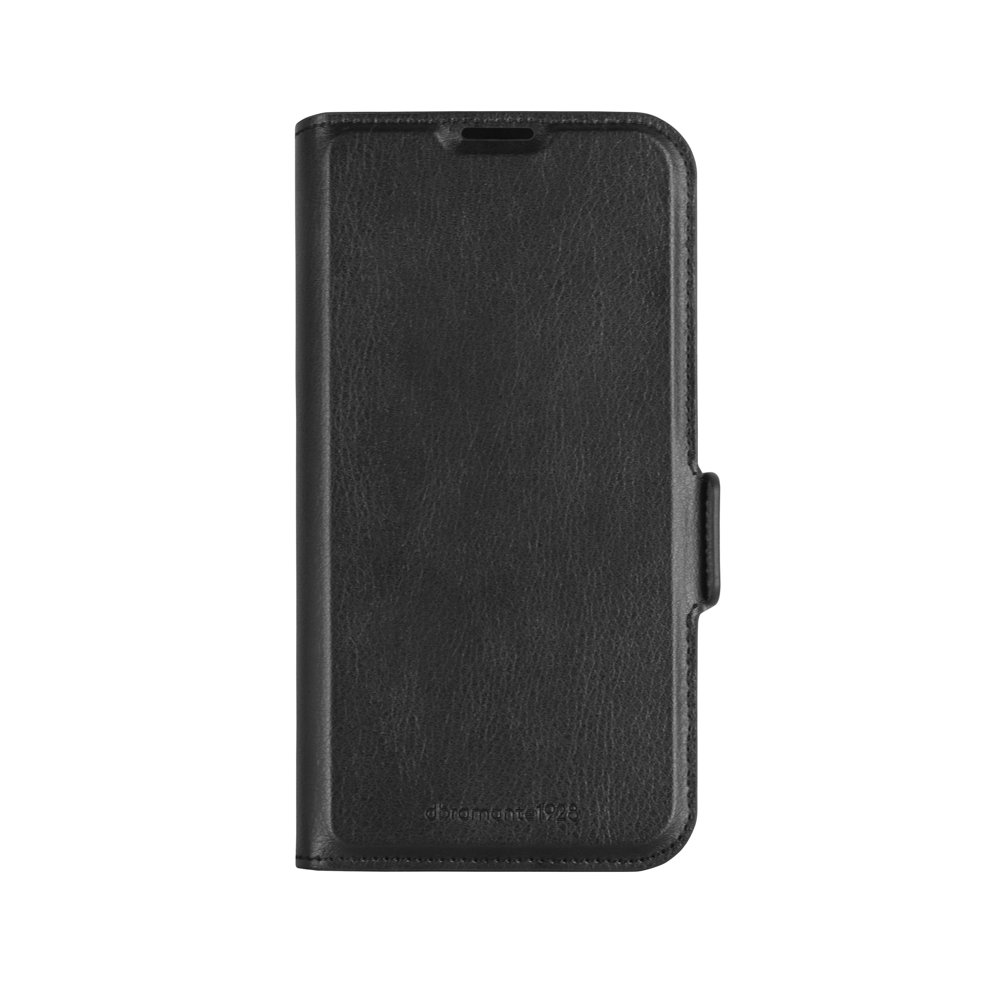 dbramante1928 Oslo Pro – Wallethülle – für Apple iPhone 16 Pro, mit Ständer, 3 Kartenfächer, PU, Schwarz